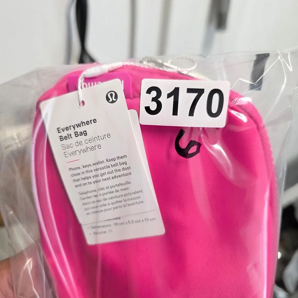 Lululemon Everywhere Belt Bag 1L Sonic Pink Waist Pack‎ LU9AX2S NEW